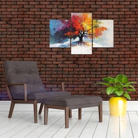 Obraz - Pestrofarebný strom (90x60 cm)