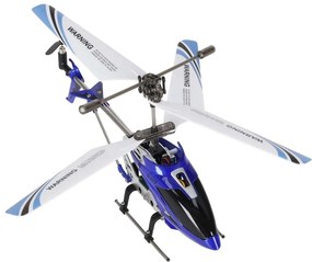 KIK RC vrtuľník SYMA S107G Metal, hliníkový, gyroskop, 3,5-kanálový, diaľkové ovládanie, modrý