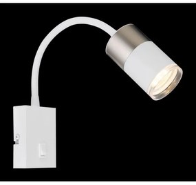 Globo 57851W - Nástenné bodové svietidlo BRISBON 1xGU10/25W/230V biela/chróm