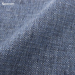 Tmavomodrá čalúnená dvojlôžková posteľ s úložným priestorom s roštom 140x200 cm Elizabeth – Micadoni