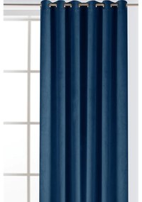 Modrý zamatový dimout záves 140x270 cm Velto – Filumi