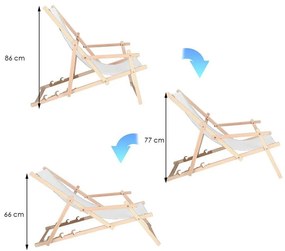 Drevené lehátko SPRINGOS DC003 OXFORD10 - červené