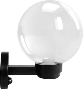 Brilagi - Vonkajšie nástenné svietidlo so senzorom HARBOR 1xE27/40W/230V IP33 čierne/číre