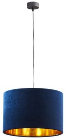 TK-LIGHTING Závesný moderný luster TERCINO, 1xE27, 60W, modrozlatý