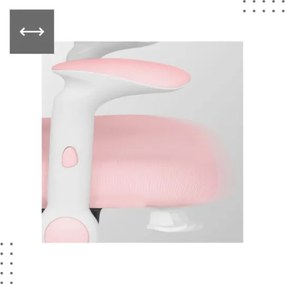 Detská otočná stolička Mark Adler Junior 5.0 Pink
