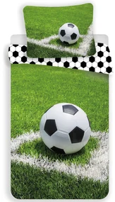 DETSKÉ BAVLNENÉ OBLIEČKY FOOTBALL 140X200 CM, 1KS 70X90 CM VZOROVANÉ