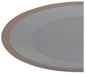 Kameninový tanier Clay, (fi) 26,5 cm, sivý