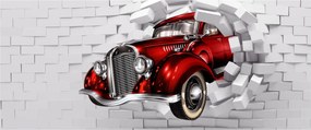 Obraz - Červené auto (120x50 cm)