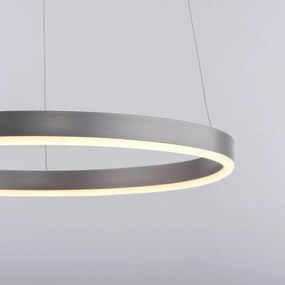 LED závesné svietidlo Ritus, Ø 39,3cm, hliník