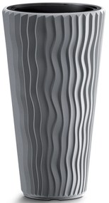 Plastový kvetináč DPSP300 29,7 cm - sivý kameň