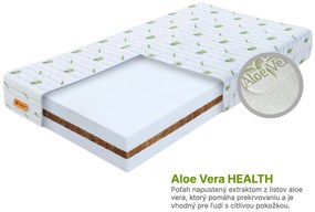 Wilsondo Detský antialergický matrac Kokos Plus 120x60 - poťah Aloe Vera