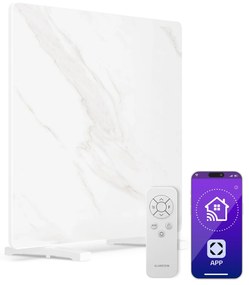 Klarstein MarmoHeat infračervený panel | 420 W | 6 - 12 m² | mramorový dizajn | 70 cm x 63 cm