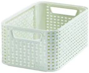 CURVER STYLE 33086 polyratanový úložný box - S krémová