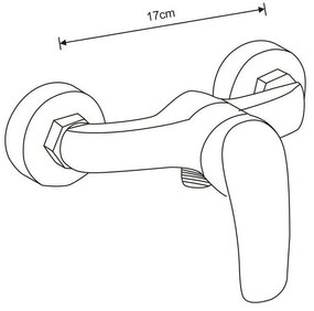 Mexen Sven sprchový set s dažďovou sprchou a sprchovou batériou Fabia, chrómová, 746540262-00