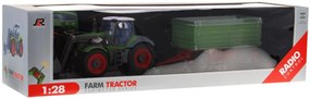 RAMIZ Traktor s prívesom RC 1:28 zelený RTR