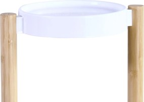 STOJAN NA KVETINÁČ WBAMB4 78X48X42 CM BIELA/HNEDÁ