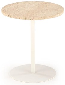 Konferenčný stolík Traverso 45 cm travertín/biely