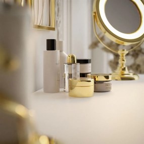 KONZOLA KATHLEEN BIELY LESK + ZLATÉ NOHY SO ŠUPLÍKMI