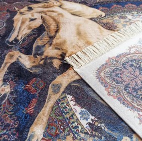 Koberec Exkluzívny Qum Silk 04 modrý
