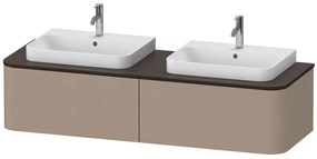 DURAVIT Happy D.2 Plus závesná skrinka pod dve umývadlá pod dosku, 2 zásuvky, 1600 x 550 x 354 mm, plátno, HP4946B7575