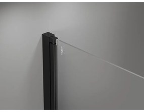 Mexen Mist-F Duo, skladací sprchový kút 90 x 100 cm, číre sklo-čierny rám, 8A6-090L-100P-70-70
