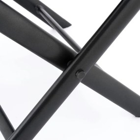 Garthen 70853 Sklopná hliníková stolička, čierna