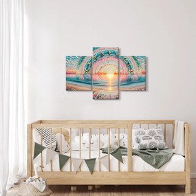 Obraz – Mozaika zapadajúceho slnka (90x60 cm)