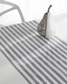 Bežec s volánom 40x160 cm farba produktu tmavomodrá látka vzorované