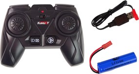 LEAN Toys Diaľkovo ovládaný traktor R/C, čierny, 2,4 GHz, kovový