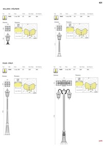 Redo 9652 - Vonkajšie svietidlo YORK 1xE27/70W/230V IP44 hnedé