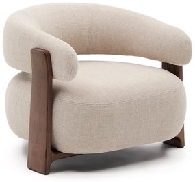 Béžové ženilkové kreslo Granite – Kave Home