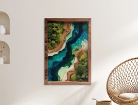 drevko |  Machový obraz Lagúna (UV tlač)  70 x 49 cm