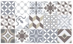 Vodoodolná samolepka na podlahu Ambiance Brown Style, 100 × 60 cm