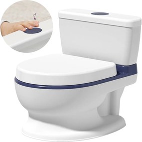 Ricokids Detský nočník s melódiou RK-290 biely a modrý