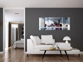 Obraz - 3D priestor s guľami II. (120x50 cm)