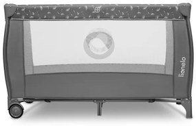 Lionelo - Cestovná postieľka STEFI PLUS sivá/biela