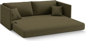 Zelená ženilková rozkladacia pohovka 209 cm Shannon – Cosmopolitan Design