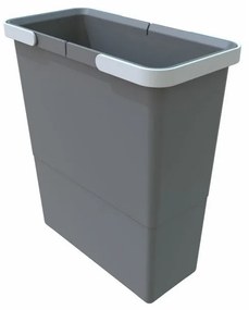 Odpadkový kôš s rukoväťami II 12 l, sivá