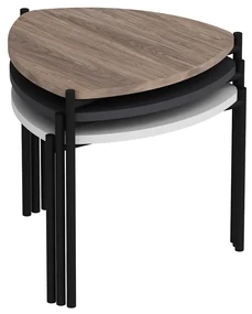 Odkladací stolík Lenny Multicolor, 3 ks