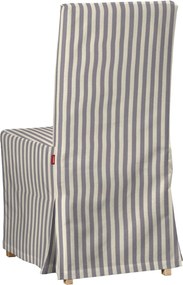 Návlek na stoličku Henriksdal (dlhý) farba produktu tmavomodrá látka vzorované