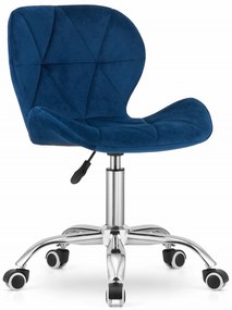Kancelárska stolička Avola  modrá-chrómová ZAMAT