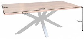 Jedálenský stôl 40246 180x90cm Masív drevo Palisander - PRODUKT JE SKLADOM U NÁS - 1Ks  - Komfort-nábytok