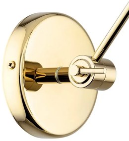 Argon 4898 - Nástenná lampa ZAKYNTOS PLUS 1xE27/15W/230V čierna/zlatá