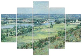Obraz - Theodore Robinson, The Valley of the Seine, From the Hills of Giverny, reprodukcia (150x105 cm)
