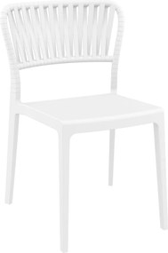 PORTOFINO záhradná stolička s podrúčkami white
