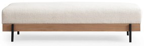 Taburetka Eti Oak Pouffe White