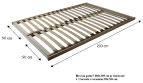 Vyklápací rošt 180 cm Basilico . Vlastná spoľahlivá doprava až k Vám domov. 1015574