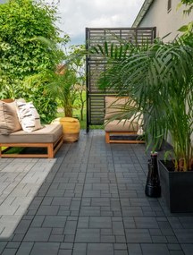 Gumová dlaždica STONE MOSAIC 30 x 30 cm, antracit MHEU5100103