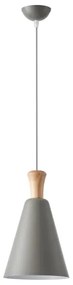 Luster na lanku 1xE27/15W/230V šedá pr. 20 cm