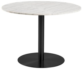 Jedálenský stôl Corby biela 75 × 105 × 105 cm
